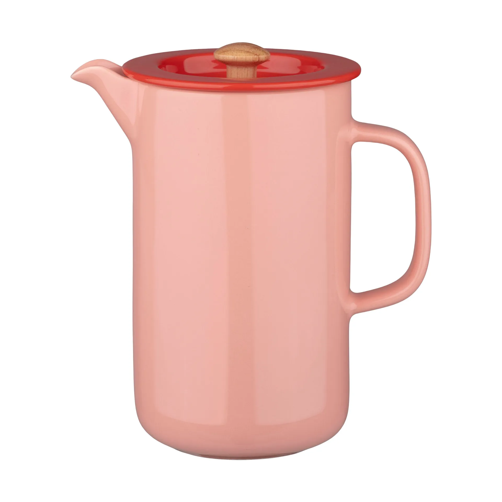 Oiva cafetière, Salmon red-tomato red Marimekko