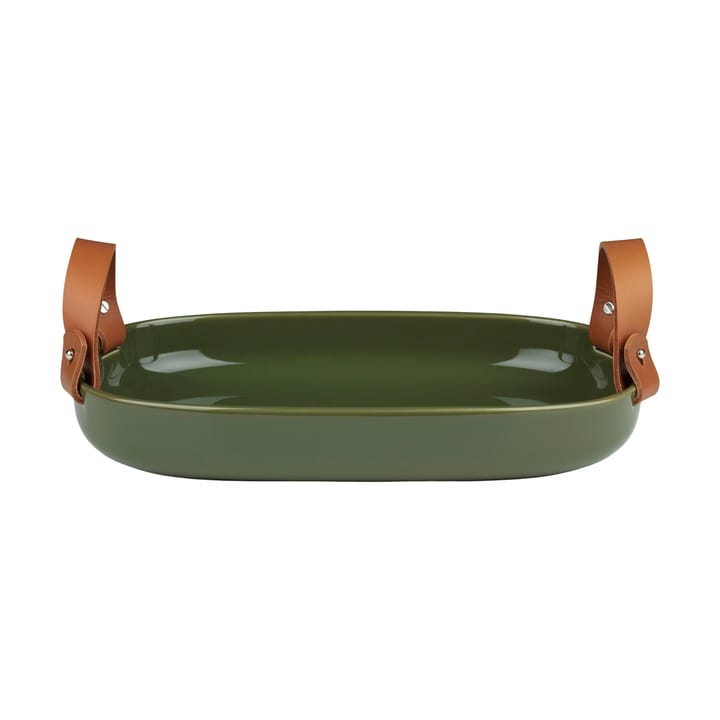 Oiva iso serveerschaal 23x32 cm - Harvest green - Marimekko
