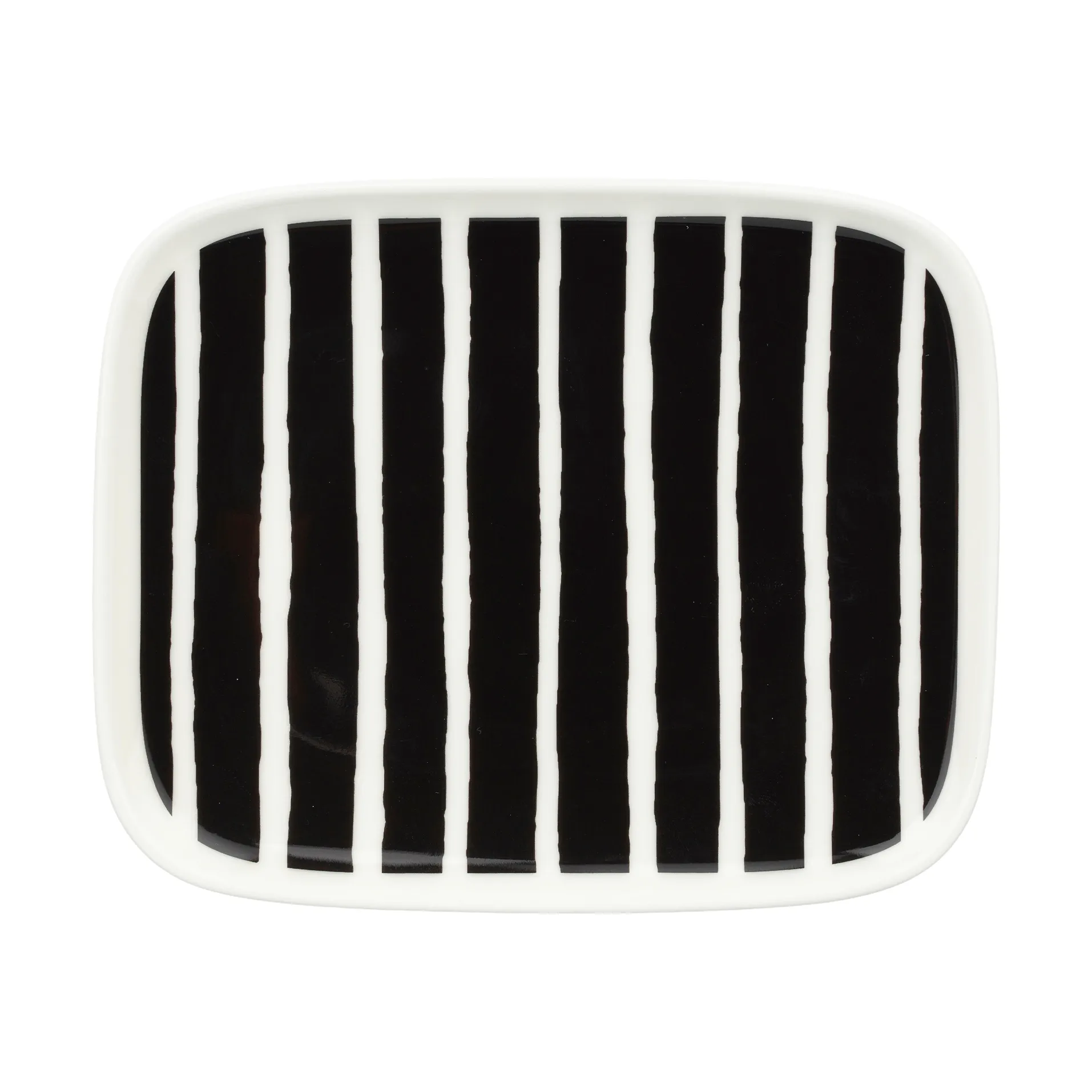Oiva Piccolo bord 12x15 cm, Black-white Marimekko