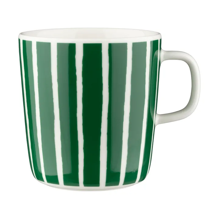 Oiva Piccolo mok 40 cl - Green-White - Marimekko