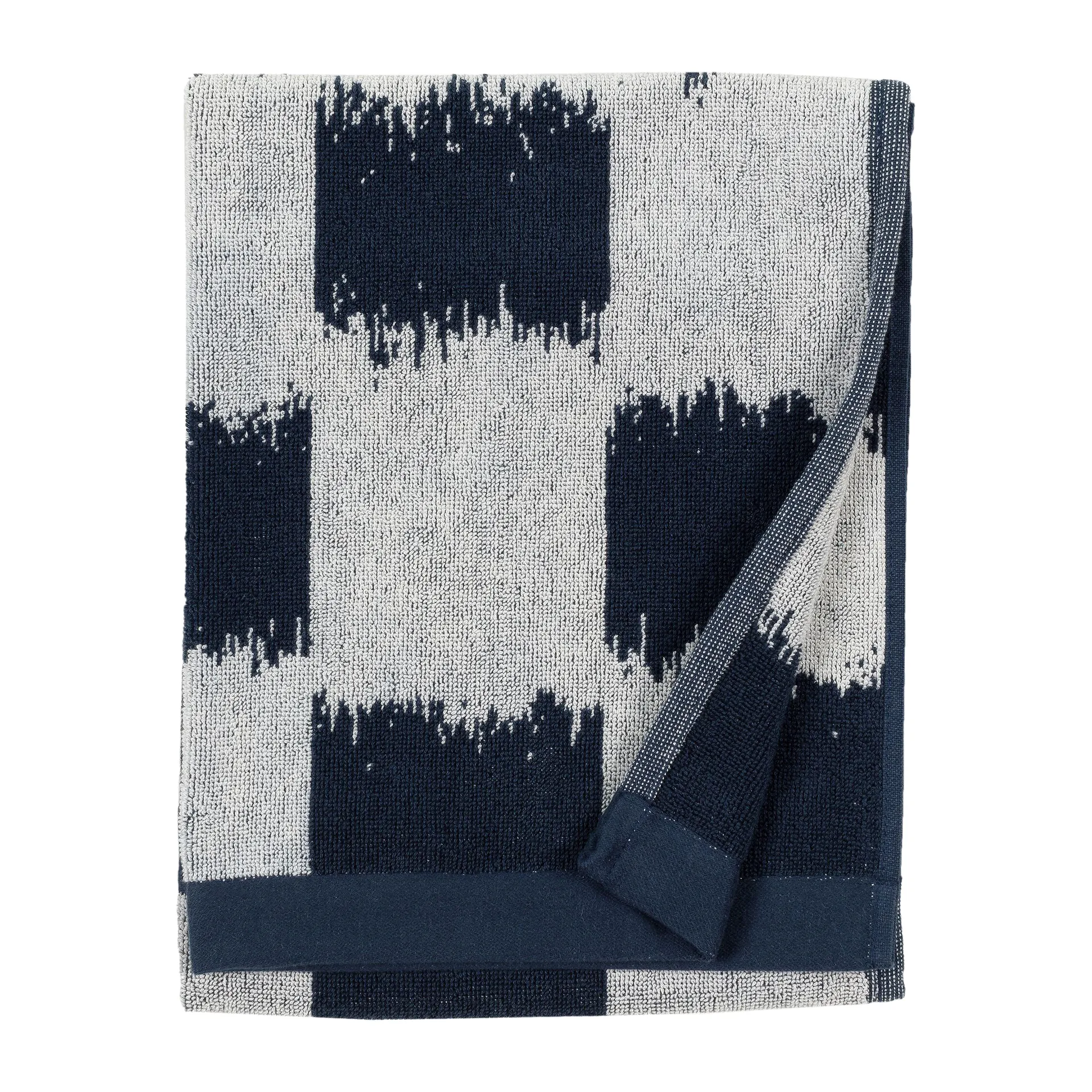 Ostjakki handdoek dark blue-off white, 50x70 cm Marimekko