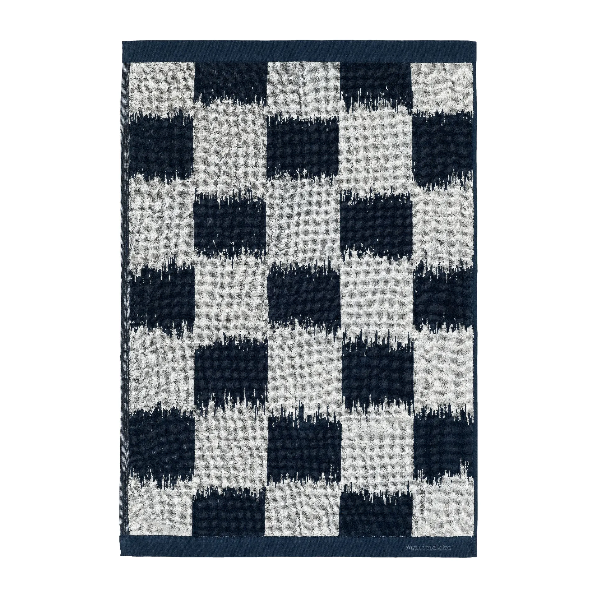 Ostjakki handdoek dark blue-off white, 50x70 cm Marimekko
