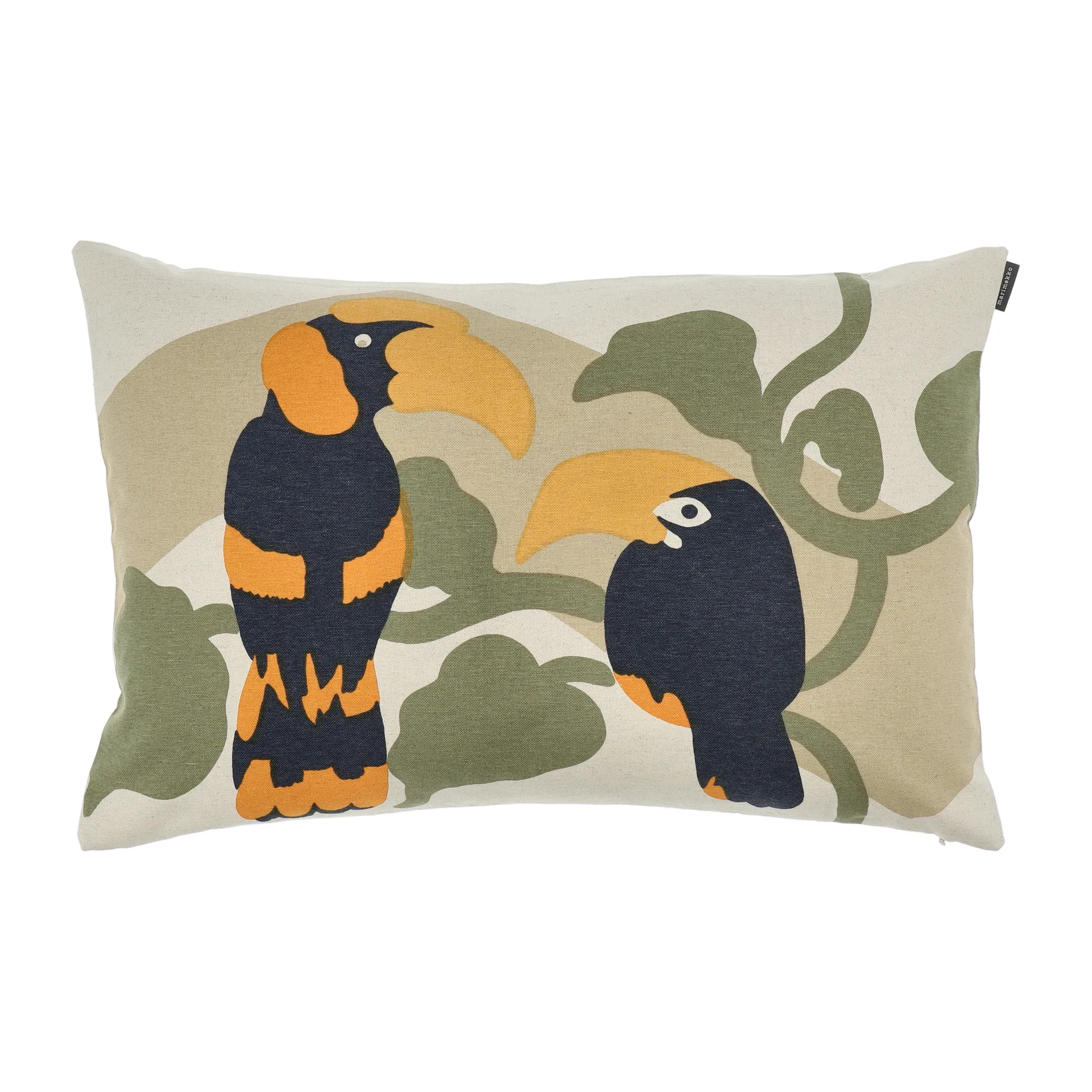 Pepe kussenhoes 40x60 cm, Beige-bruin-oranje Marimekko