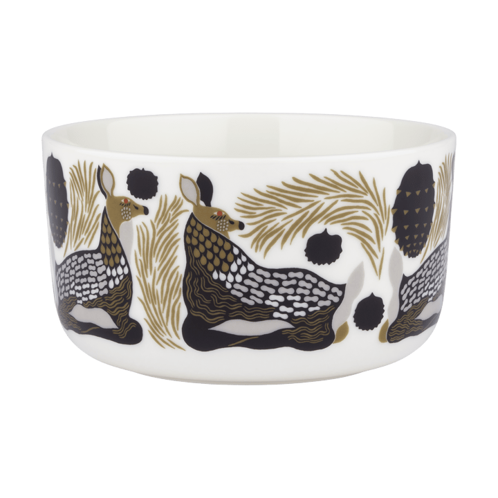 Peura kom 5 dl, White-coal-mud-light grey Marimekko