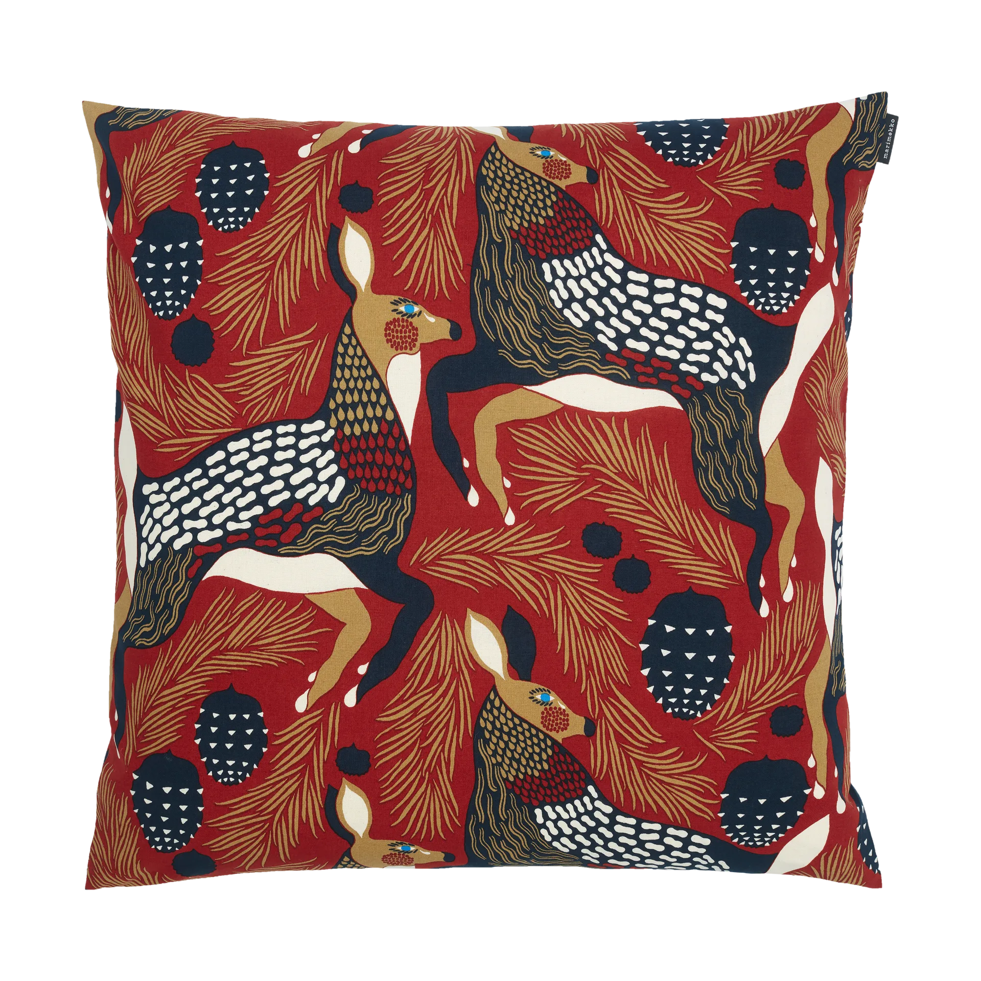 Peura kussensloop 50x50 cm, White-beige-dark blue Marimekko