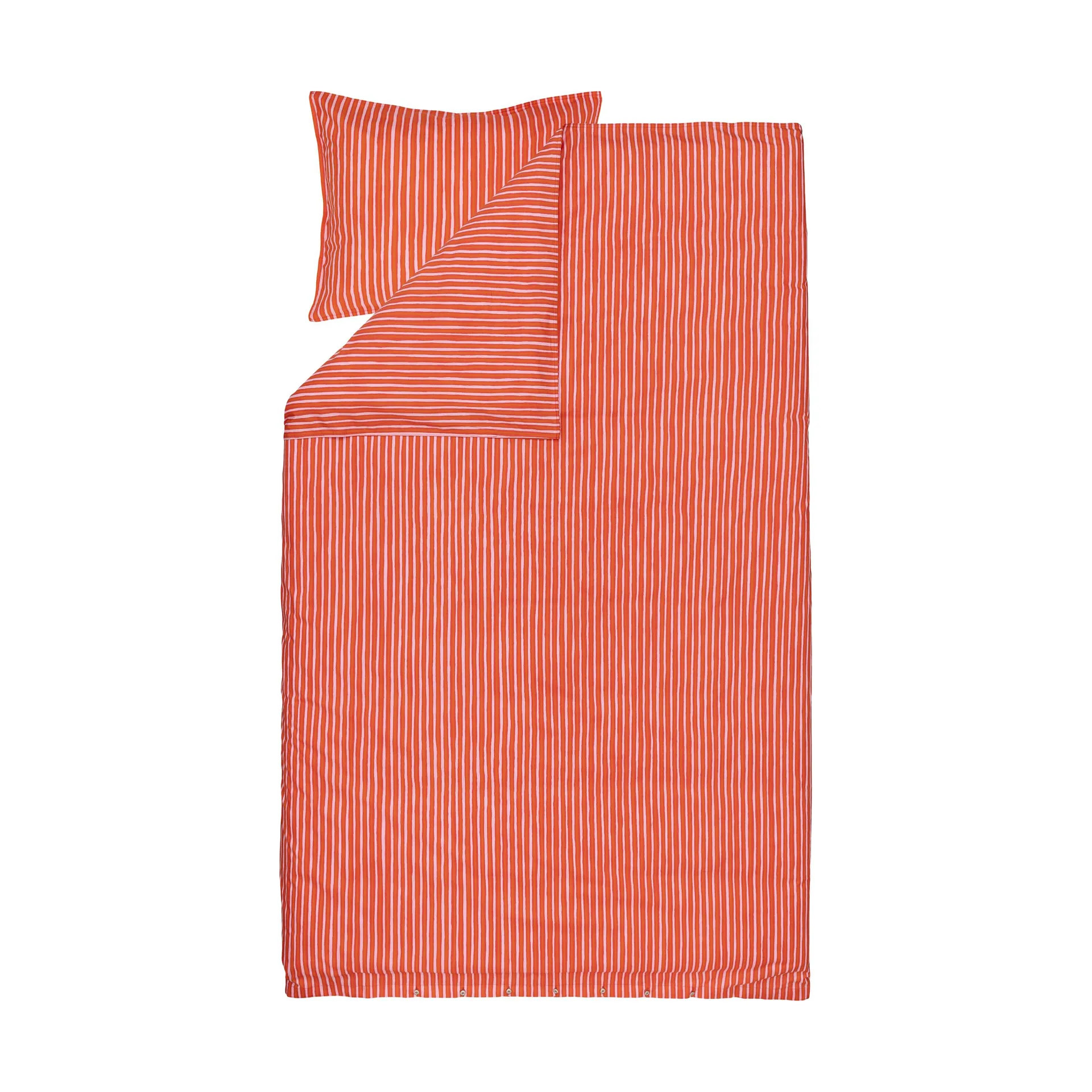 Piccolo dekbedovertrek 150x210 cm, Warm orange-pink Marimekko