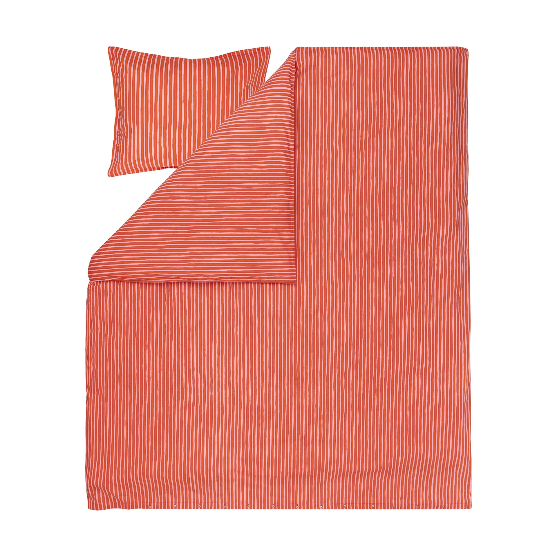 Piccolo dekbedovertrek 240x220 cm, Warm orange-pink Marimekko