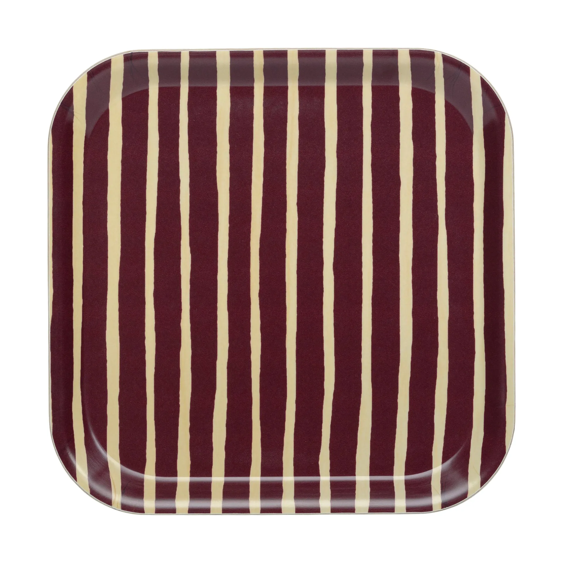 Piccolo dienblad 20x20 cm, Bordeaux Marimekko