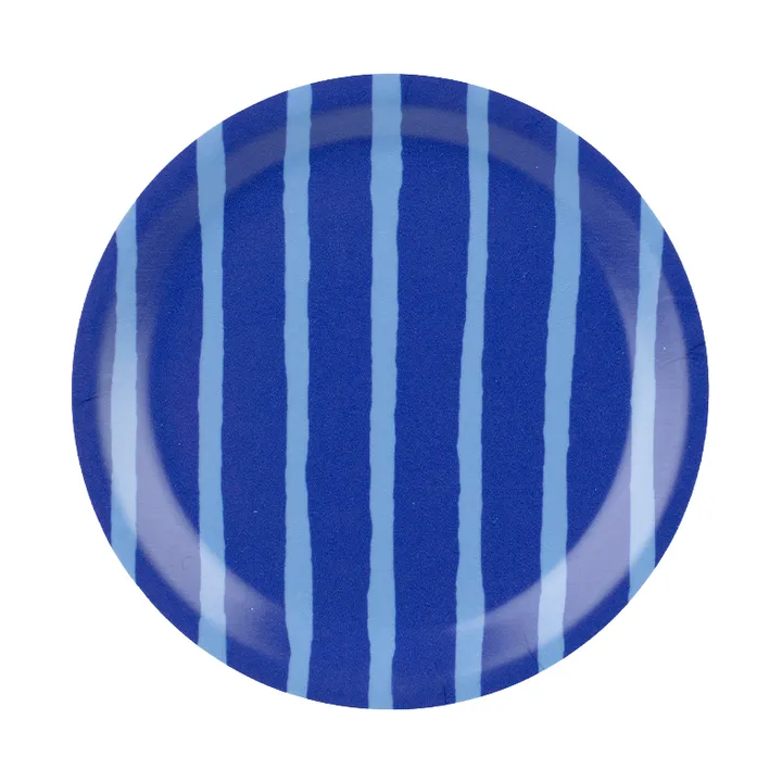 Piccolo glazen onderzetter - Light blue-blue, Ø11 cm - Marimekko