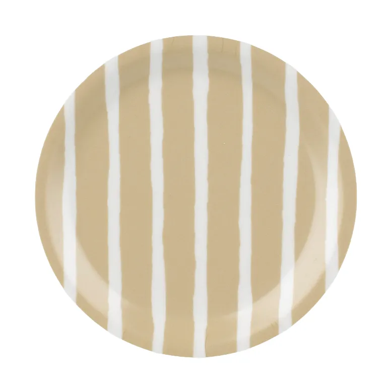 Piccolo glazen onderzetter, White, sand Ø11 cm Marimekko