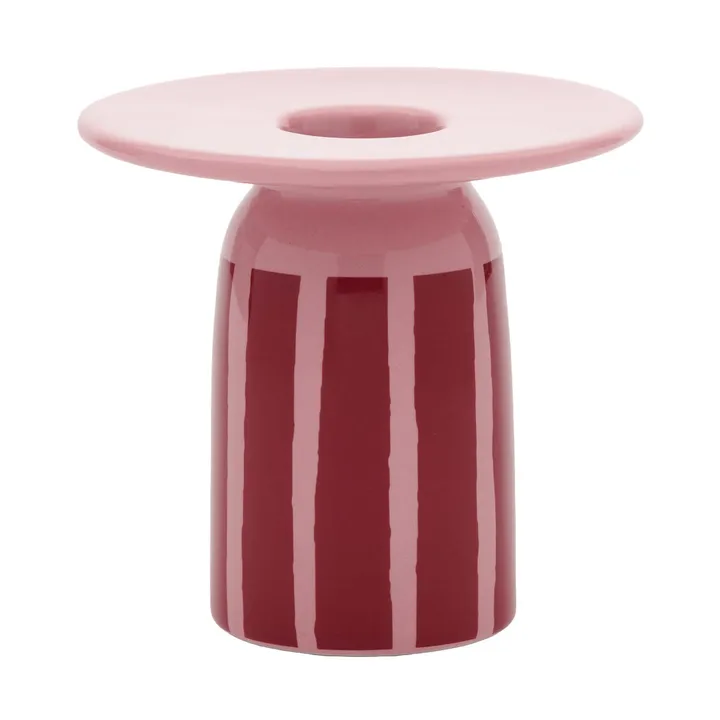 Piccolo kandelaar - Coral-donkerrood, 8 cm - Marimekko