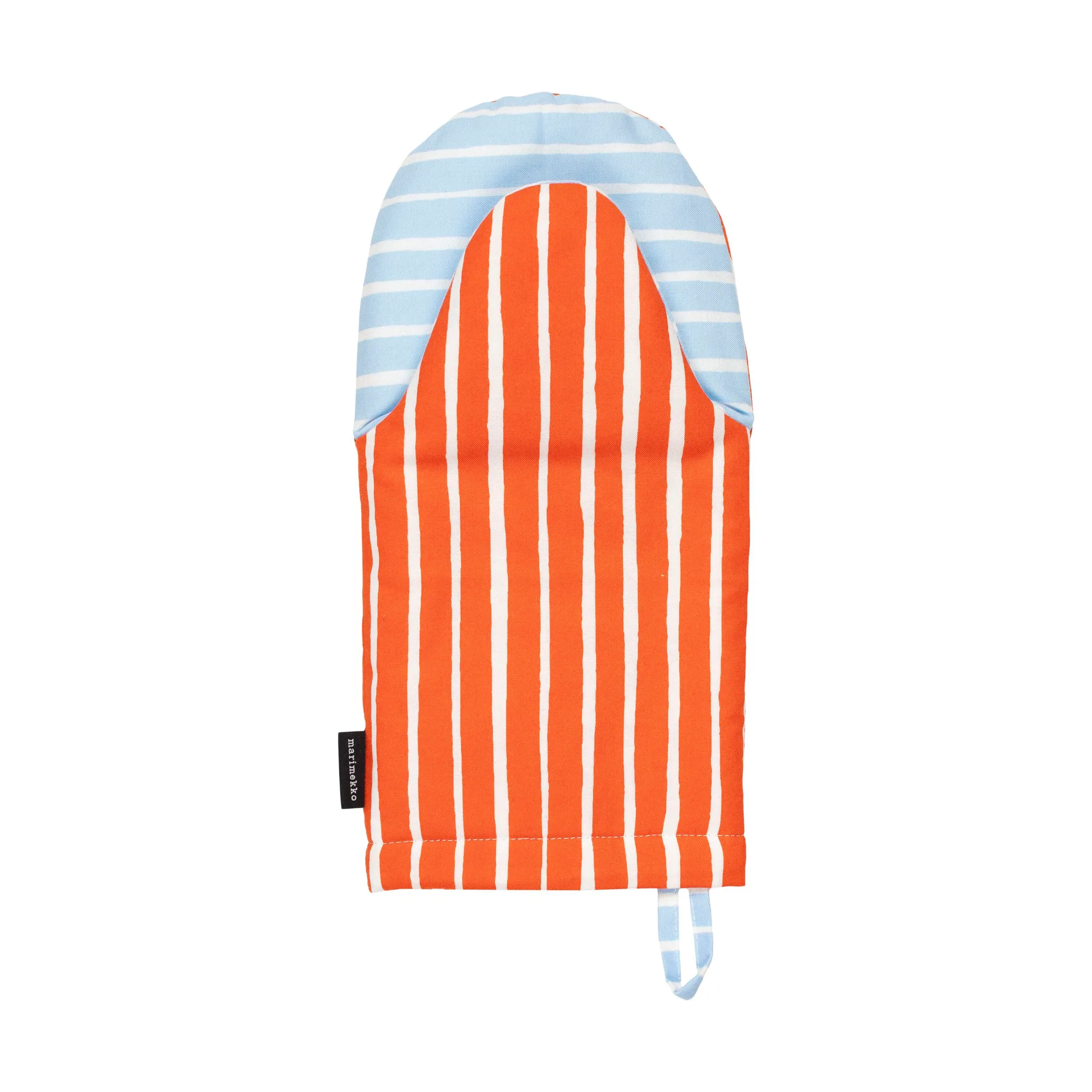 Piccolo ovenwant, White-tomato red-light blue Marimekko
