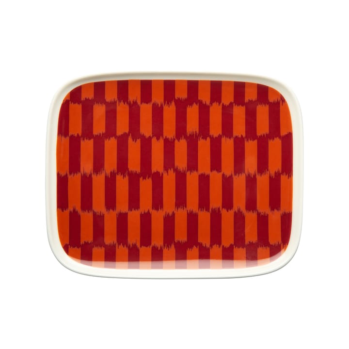 Piekana bordje 12x15 cm - Donkerrood-oranje - Marimekko
