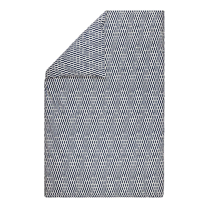 Piekana dekbedovertrek 150x210 cm - Dark blue-off white - Marimekko