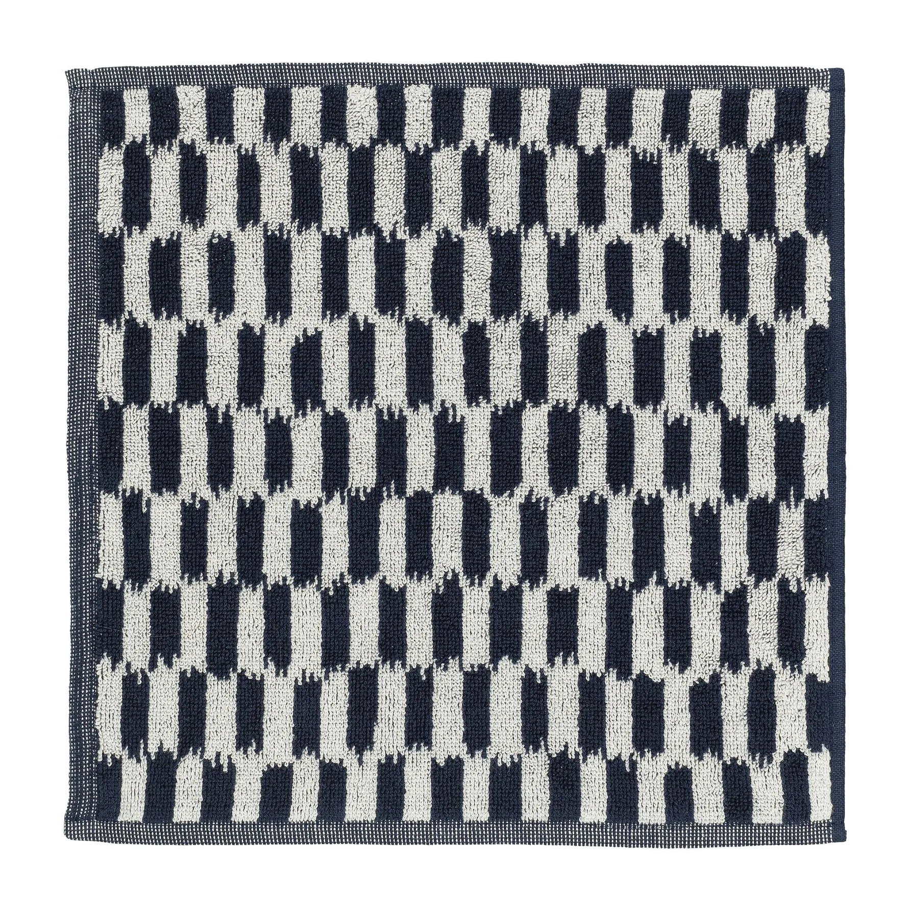 Piekana handdoek dark blue-off white, 30x30 cm Marimekko
