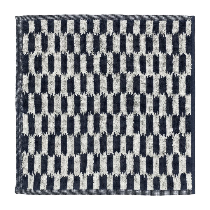 Piekana handdoek dark blue-off white - 30x30 cm - Marimekko