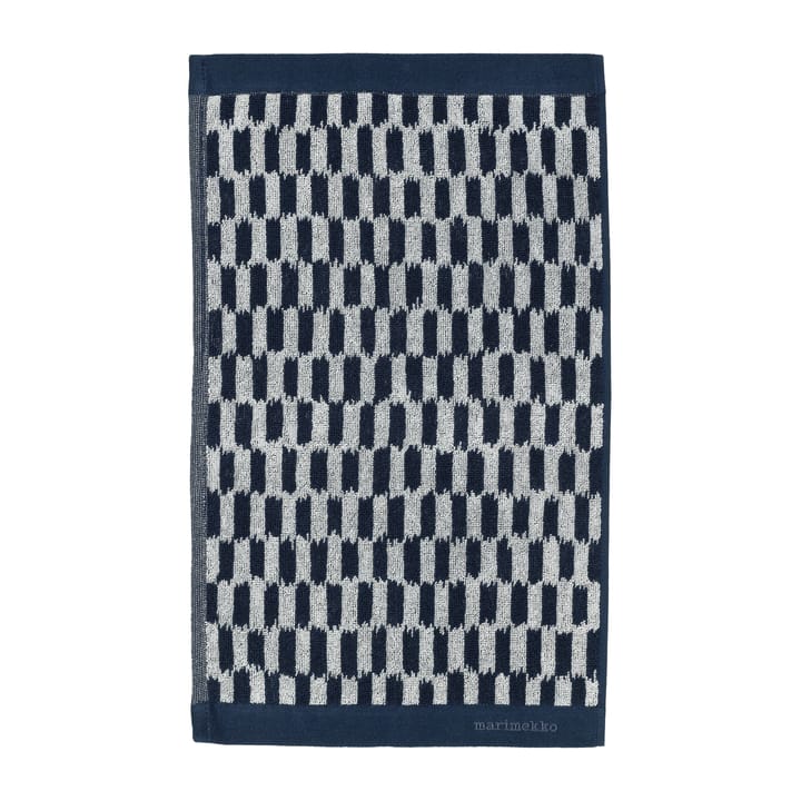 Piekana handdoek dark blue-off white - 30x50 cm - Marimekko