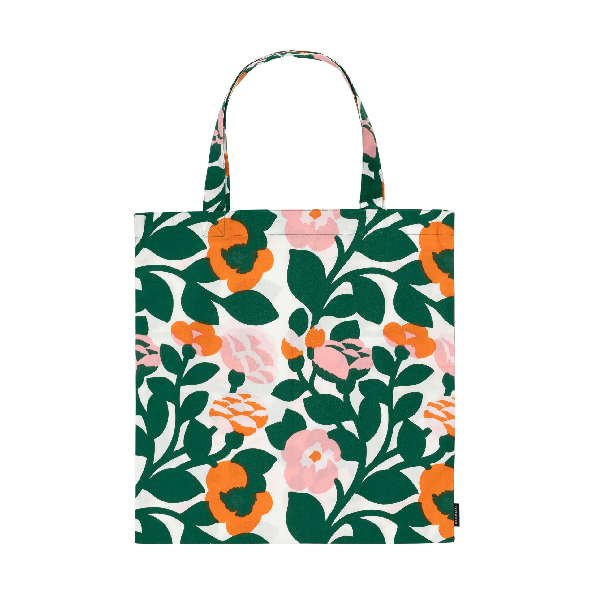 Pieni green green tas 44x43 cm, Groen-oranje Marimekko