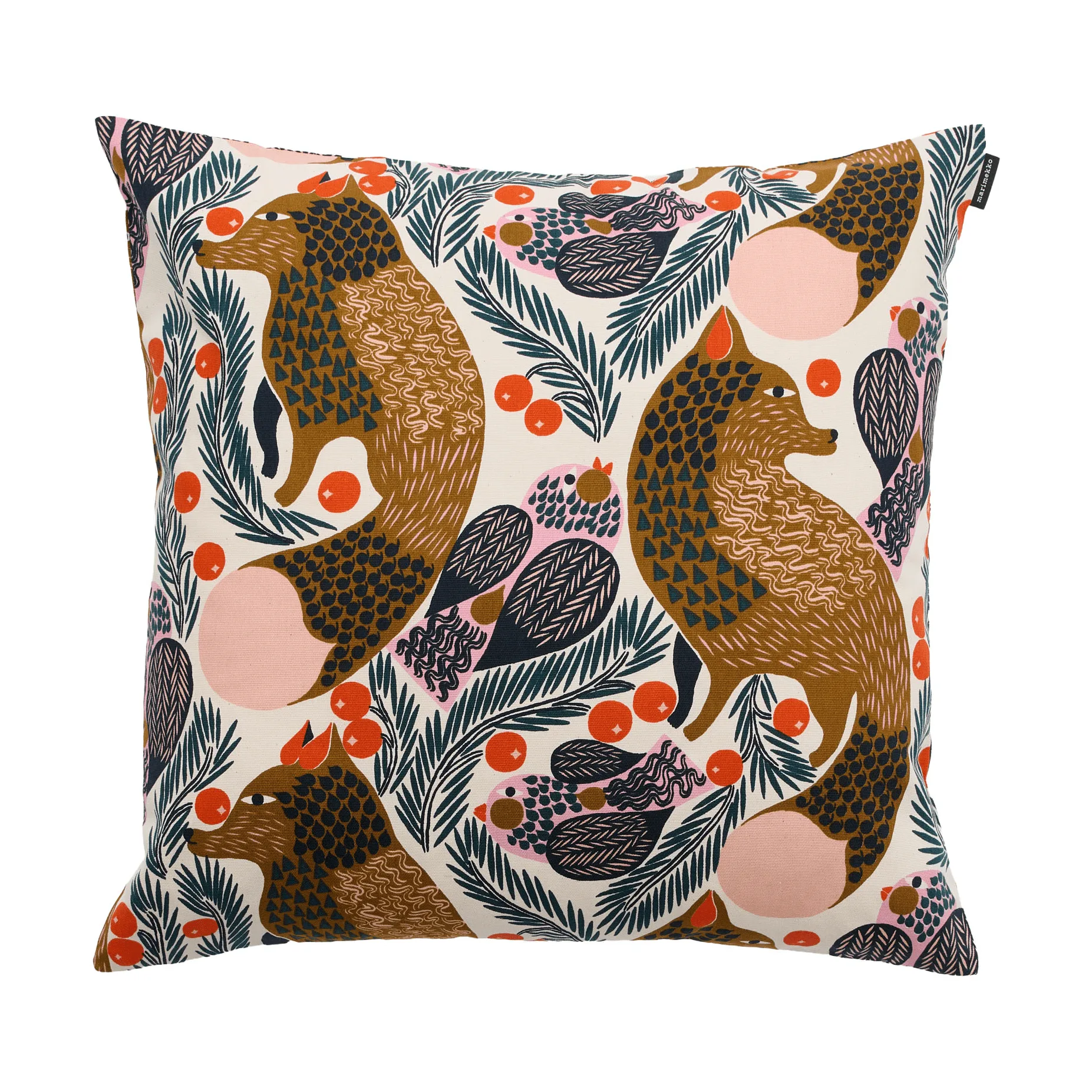 Pieni Ketunmarja kussenhoes 50x50 cm , White-multicolour Marimekko