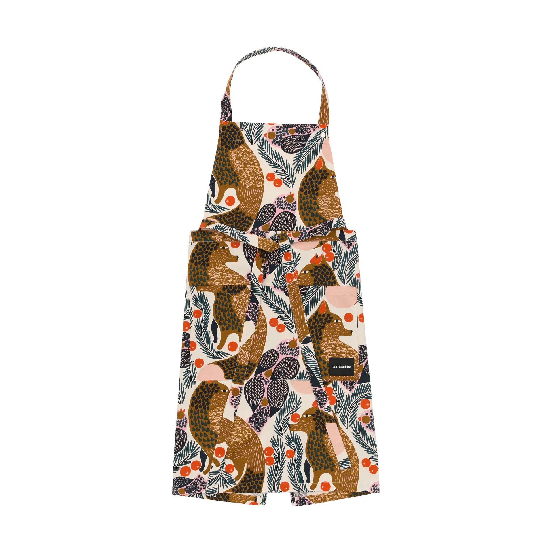 Pieni Ketunmarja schort, White-multicolour Marimekko