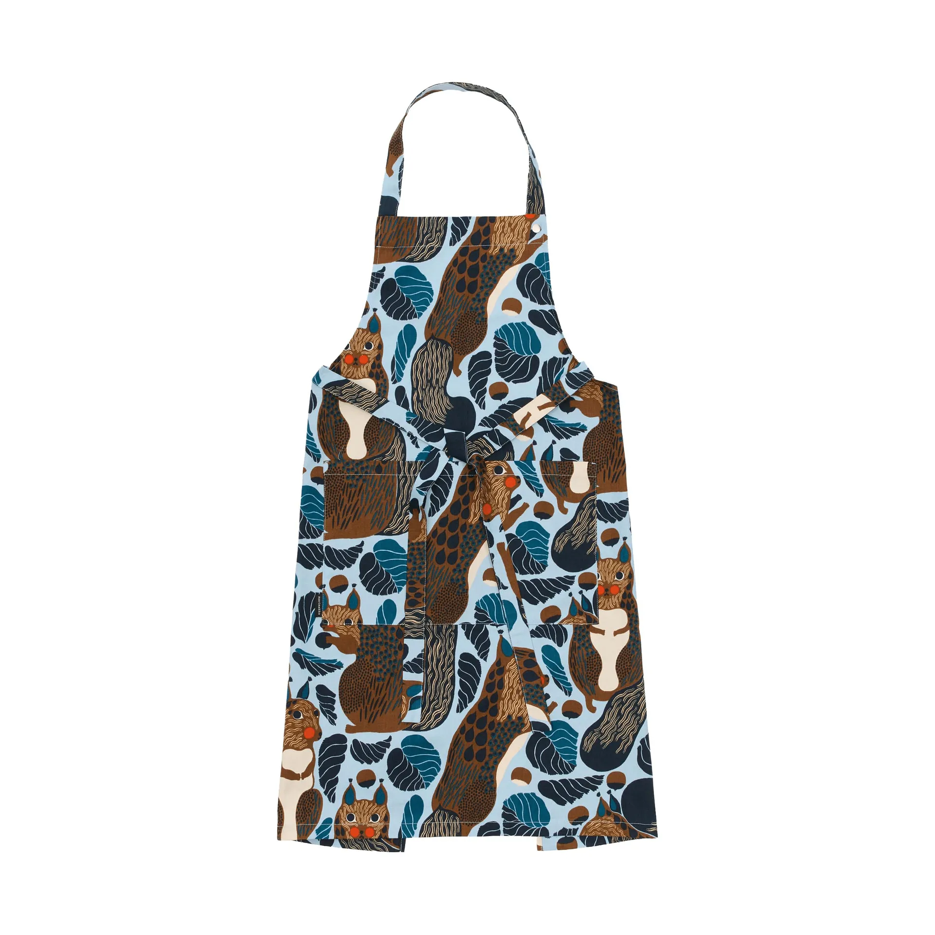 Pieni Kurre schort, Sky blue-multicolour Marimekko