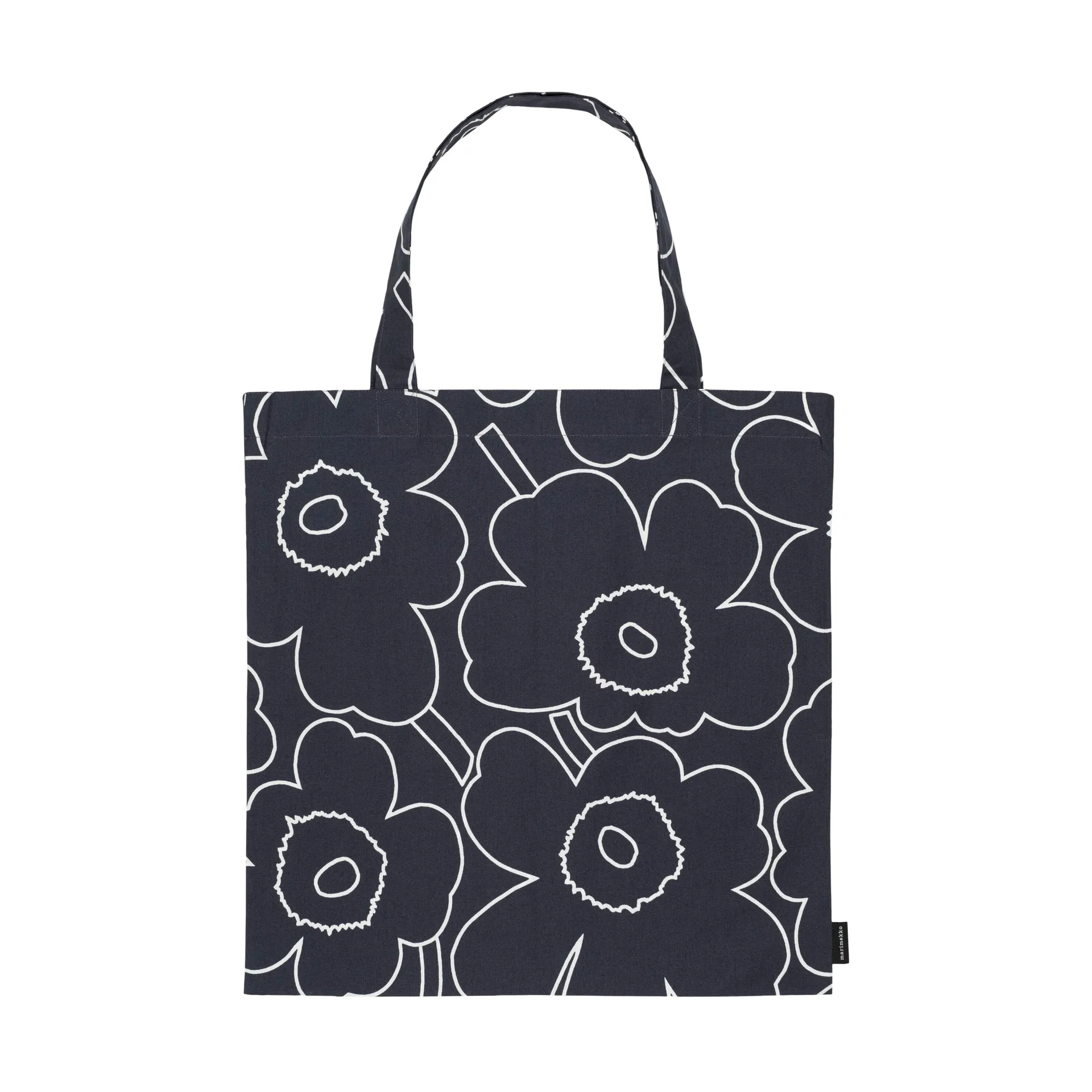 Pieni Piirto Unikko tas 44x43 cm, Black-white Marimekko