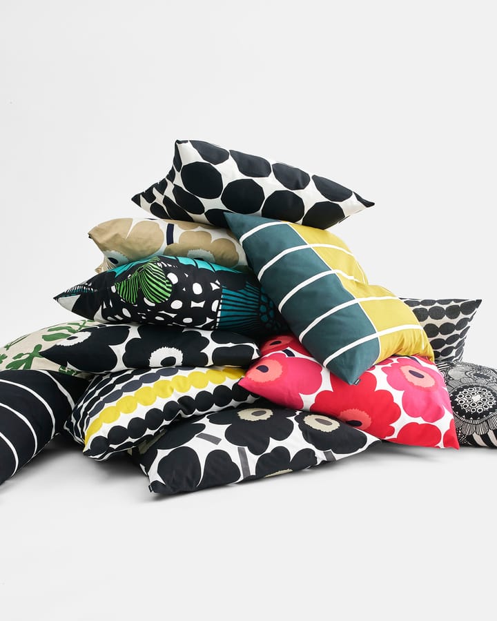 Pieni Siirtolapuutarha kussenhoes 50 x 50 cm., blauw-groen (Finland 100 jaar) Marimekko