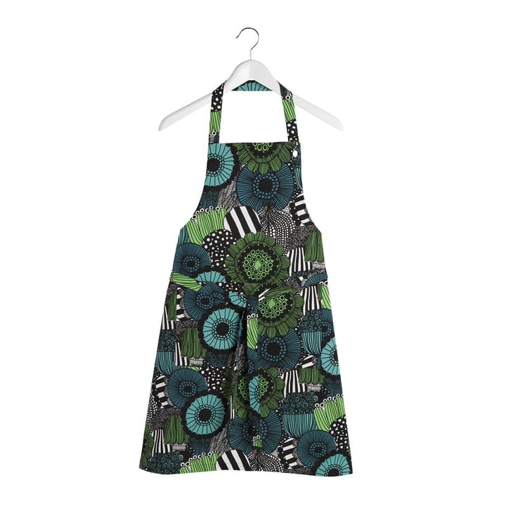 Pieni Siirtolapuutarha schort, blauw-groen (Finland 100 jaar) Marimekko