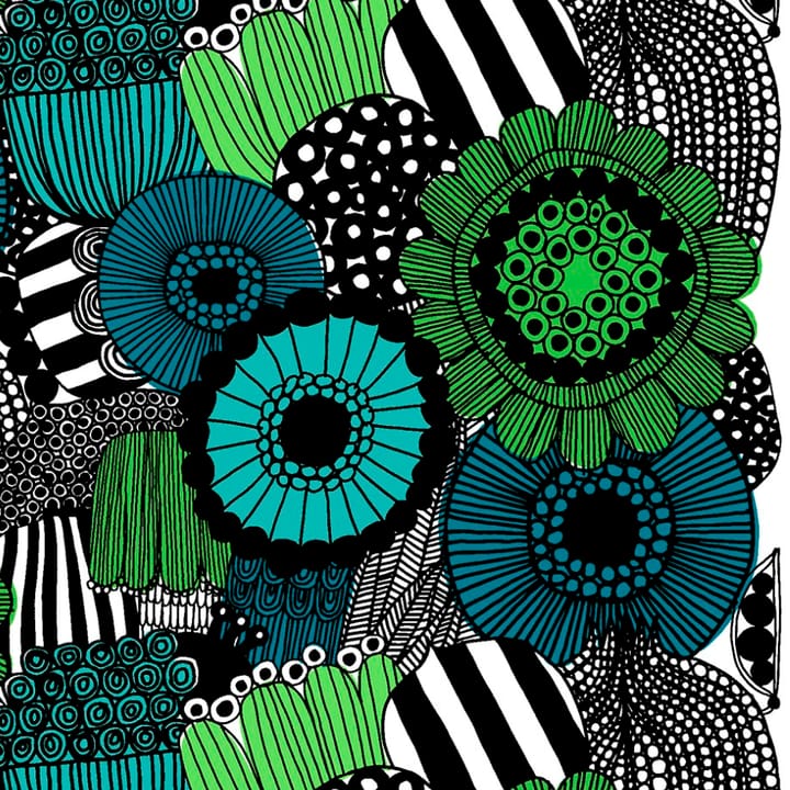 Pieni Siirtolapuutarha stof, blauw-groen (Finland 100 jaar) Marimekko