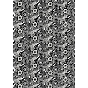 Pieni Siirtolapuutarha stof - Wit-zwart - Marimekko