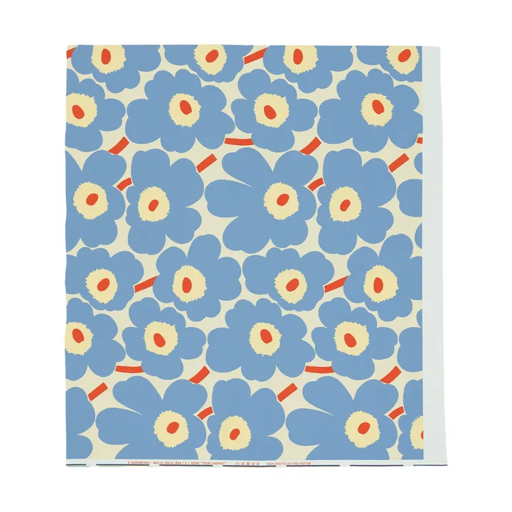 Pieni unikko buitenstof - Off white-light blue-melon-orange red - Marimekko