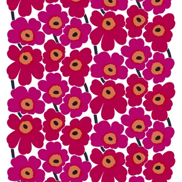 Pieni Unikko gecoat tafelzeil - rood - Marimekko