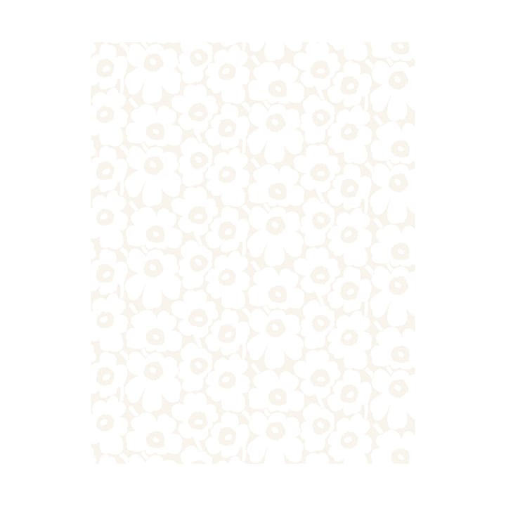 Pieni Unikko gewaxte stof, White Marimekko