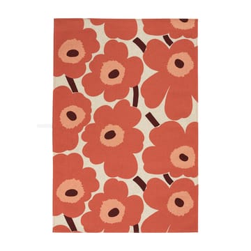 Pieni Unikko keukenhanddoek katoen-linnen 47x70 cm - Beige-oranje-bruin - Marimekko