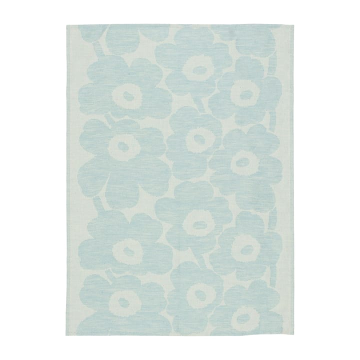 Pieni Unikko keukenhanddoek katoen-linnen 50x70 cm - Off white-light blue - Marimekko
