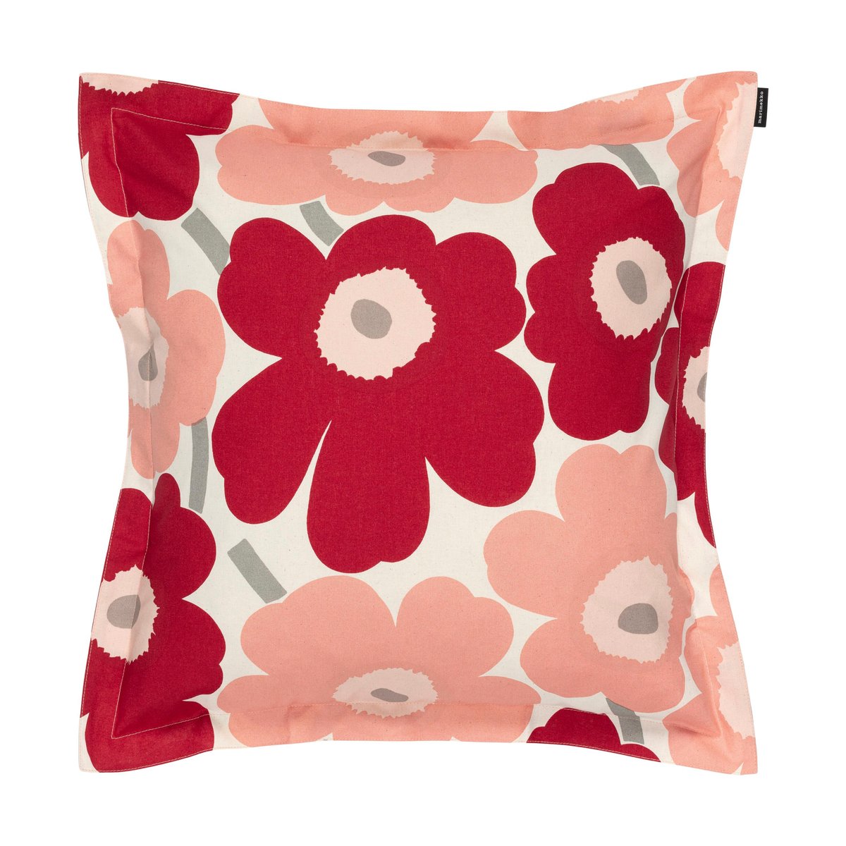 Marimekko Pieni Unikko kussenhoes 50x50 cm Dark cherry-rose