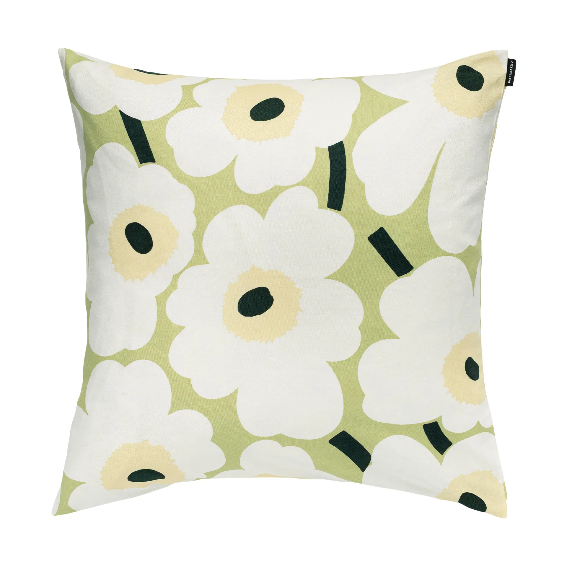 Pieni Unikko kussenhoes 50x50 cm, Peer, gebroken wit, meloen Marimekko