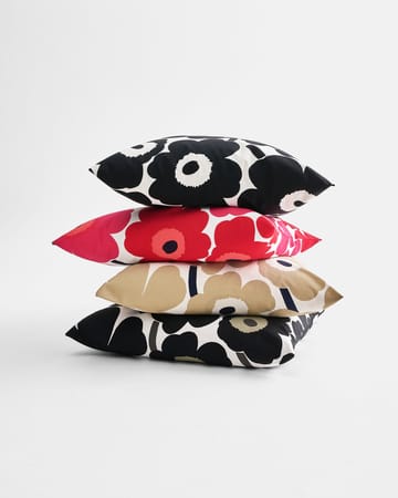 Pieni Unikko kussenhoes 50x50 cm - rood-marineblauw - Marimekko