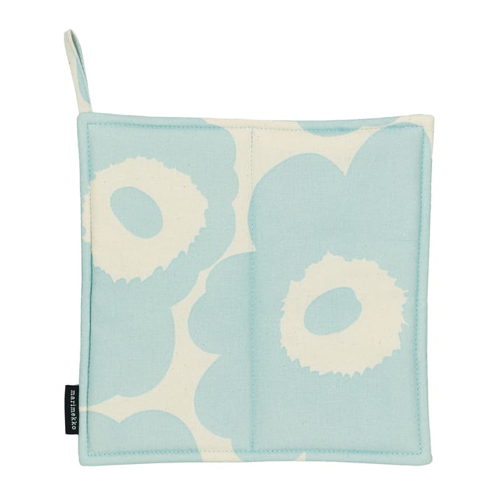 Pieni Unikko pannenlap - Off white-light blue - Marimekko