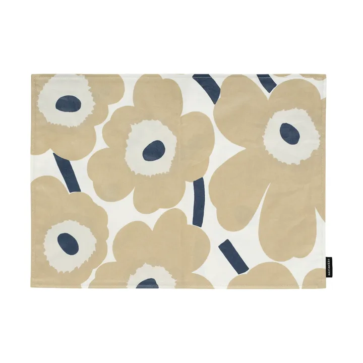 Pieni unikko placemat acryl - Off white-beige-dark blue - Marimekko