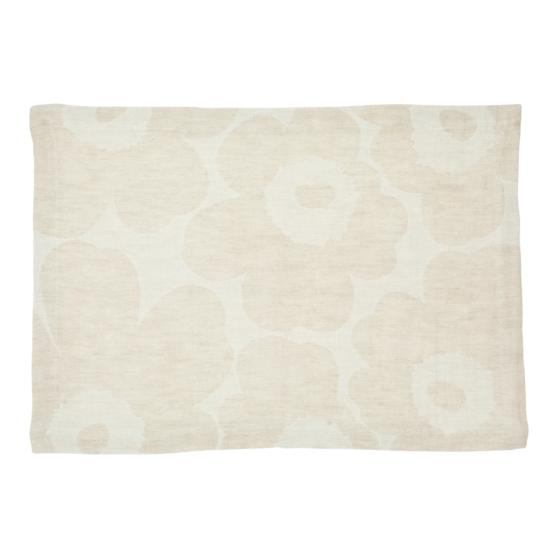 Pieni Unikko placemat linnen, Beige-wit-zwart Marimekko