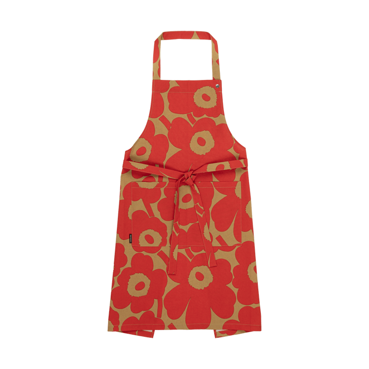 Pieni Unikko schort - Brown-red - Marimekko