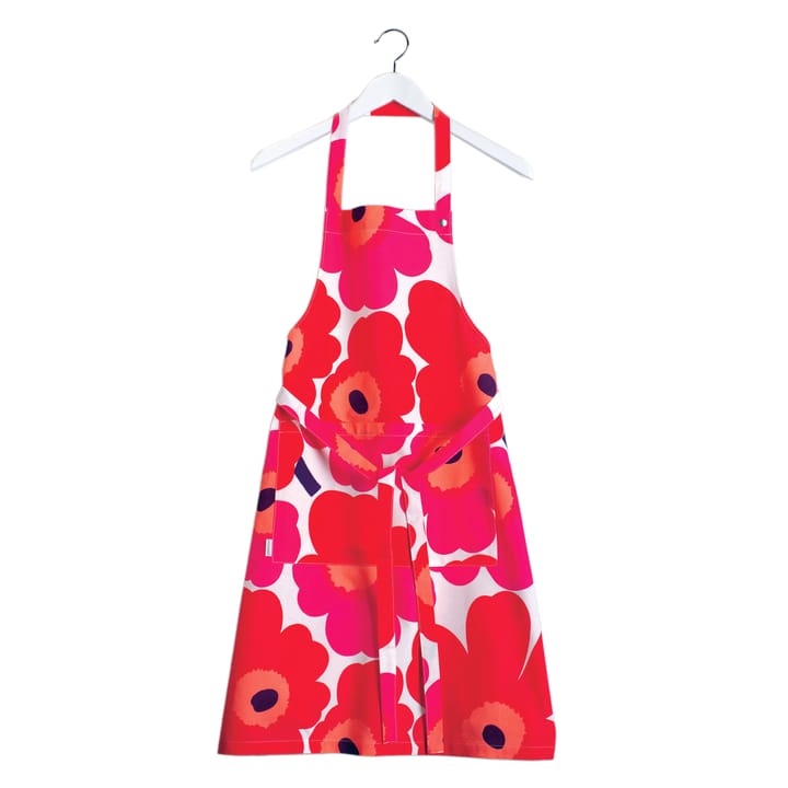 Pieni Unikko schort - Rood-wit - Marimekko