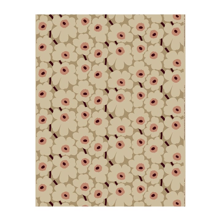 Pieni Unikko stof - beige-cotton-roze - Marimekko