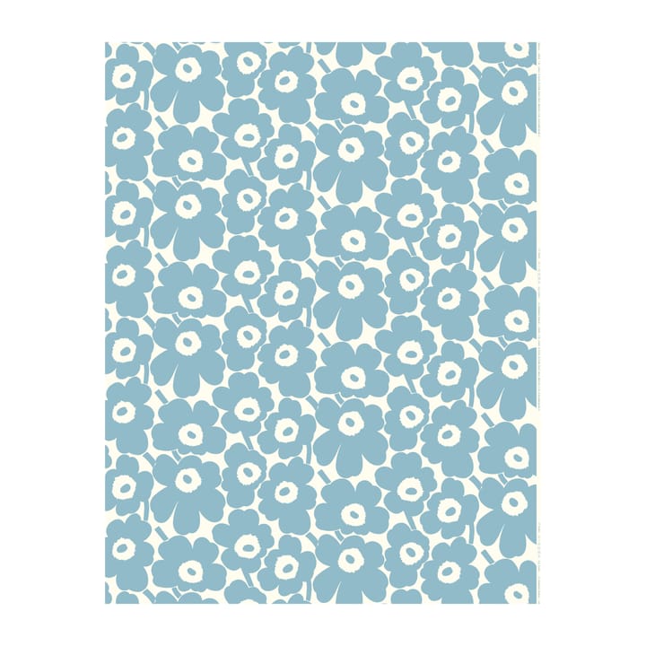 Pieni Unikko stof kartoen - Off white-light blue - Marimekko