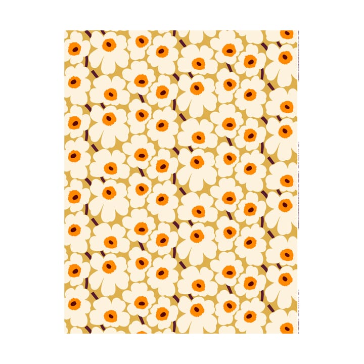 Pieni Unikko stof katoen - Beige - Marimekko