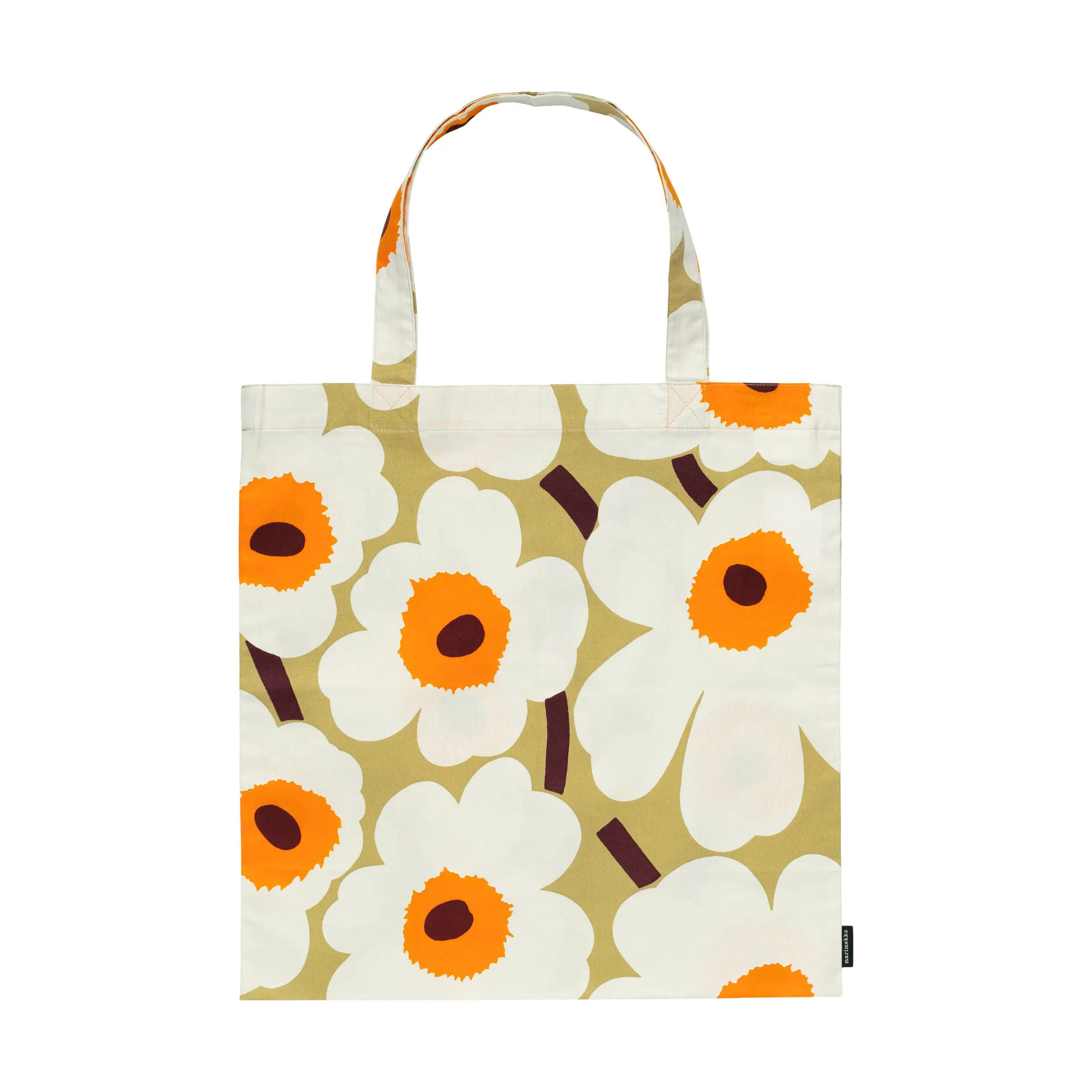 Pieni Unikko tas 44x43 cm, Beige-wit Marimekko