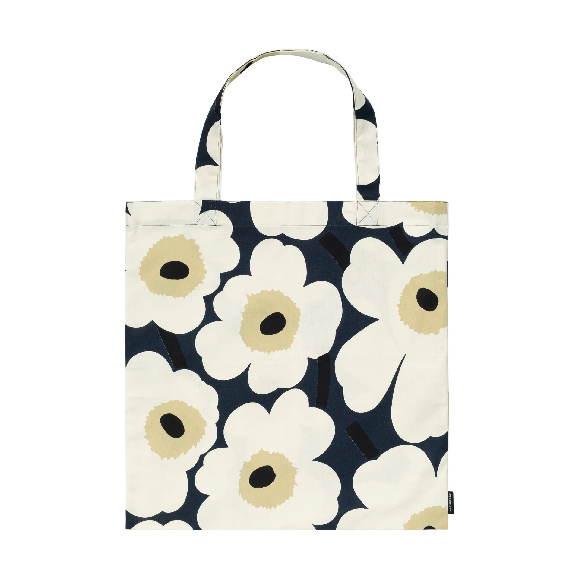 Pieni Unikko tas 44x43 cm, Midnight blue-Cream-Hay Marimekko