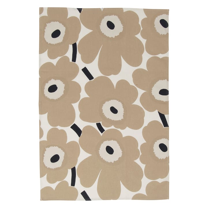 Pieni Unikko theedoek, Off white-beige-blauw Marimekko