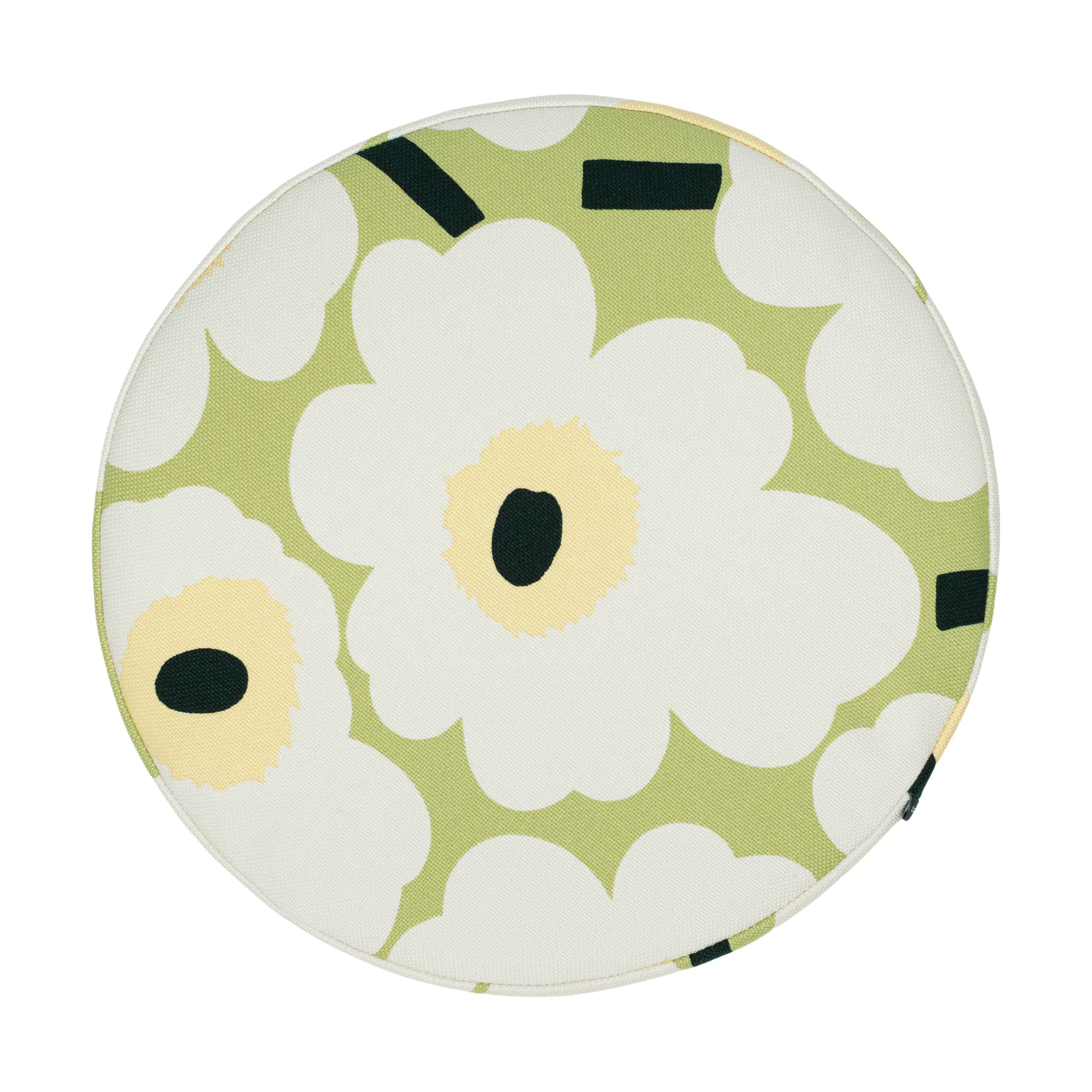 Pieni Unikko zitkussen, Peer, gebroken wit, meloen, Ø35 cm Marimekko